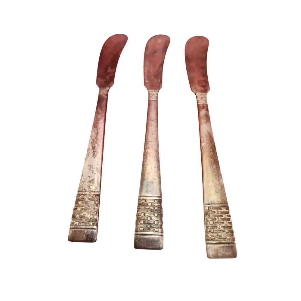 National Silver Co Calvalcade Butter Spreaders Set of 3 Silverplate 5.75